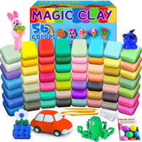 ESSENSON Air Dry Clay 150 Colors, Modeling Clay for Kids – Fun for Kids & Family - 56 Colors