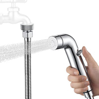 Dog Shower Attachment Metal - Silver / 3/4" Outdoor Faucet Adapter