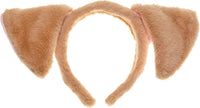 CHEU Puppy dog ears headband costume – Fun for Kids & Family - Brown