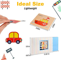 8pcs Wooden Puzzles for Toddlers 1-3, Toddler Puzzles Ages 2-4 – Fun for Kids & Family - Vehicle Theme - image 2