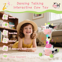 Dancing Talking Giraffe Toy, Singing Giraffe Baby Toys for Kids – Fun for Kids & Family - Cow - image 3