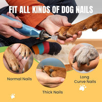 CAELUM 2Pack Diamond-Coated Pet Nail Grinder Bits, Dual Grit for Large & Small Dogs, 1/8” Shank for Dremel Nail Tools, Low Noise, Durable Nail Trimmer for Dogs, Top & Side Grinding