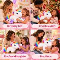 TOYSYM Seal Plush with 4 Babies - Unicorn - image 3