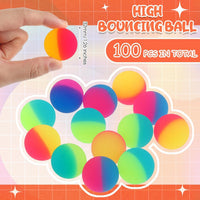 Jenaai 50 pack 45 mm two-color rubber bouncy balls - view 17
