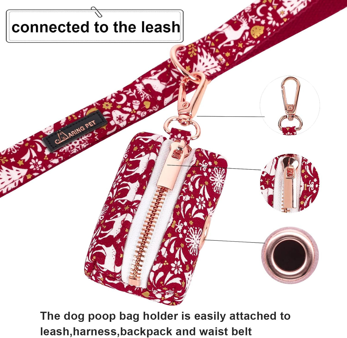 ARING PET Dog Waste Bag Dispenser - 1 Count (Pack of 1) / B:reindeer - image 3
