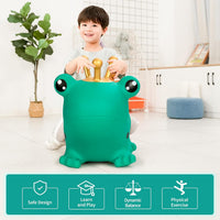 INPANY Bouncy Bull, Cow Hopper for Cowboys, Kid Gifts Toy - Green Frog - image 3