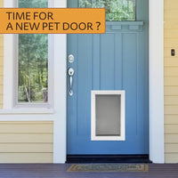 AMZOO Large Replacement Dog Door Flap PetSafe 16 7/8” x 10 1/8” - Matte Gray / Medium / 1 - image 3
