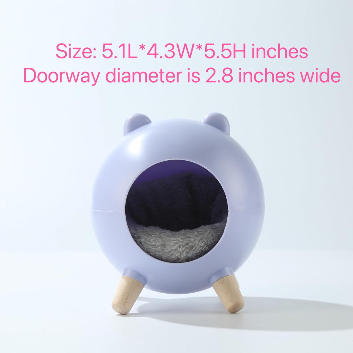 TUTU&LELE Hamster Hideout Space Elf Nest - Purple - image 2