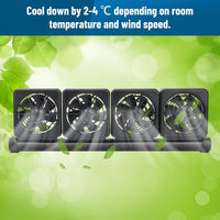 Aquarium Fan 2 3 4 Heads, Aquarium Chillers Cooling Fan Adjustable Fish Tank Cooling Fan with 2 - 4 head - image 4