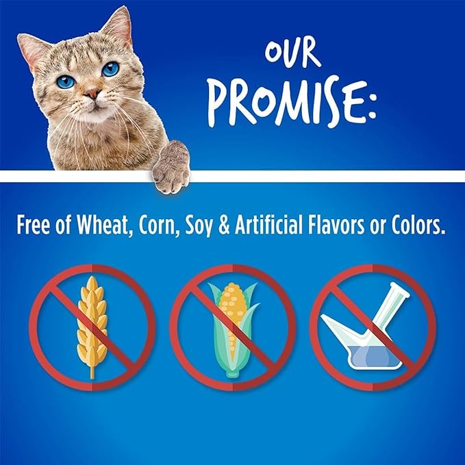 Fruitables Crunchy Low Calorie Treats Packed with Protein For Cats Healthy Free of Wheat, Corn and Soy – Made with Real Chicken with Blueberry – 2.5 Ounces