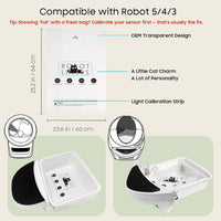 90 Pack Cat Litter Box Robot Model 5/4/3 Waste Bags - Transparent / 1 Count (Pack of 90) - image 2