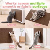 Catify Spin n' Scratch Cat Scratch Pad Refill, Round - Brown Mat - L: 39" - image 4