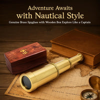 NauticalMart 6 Inch Brass Telescope with Wooden Box for Nautical - image 2