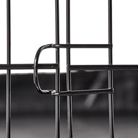 Amazon Basics Leakproof Canvas Bottom Guinea Pig Pet Cage with Divider Set, Black, 47.6"L x 24.2"W x 14.0"H