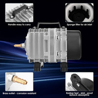 Aquarium Air Pump with Aluminum Housing - 1000GPH-30W - image 4