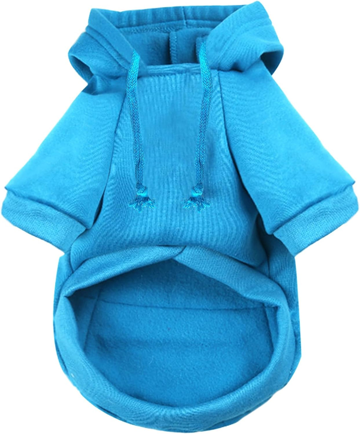 Dog Hoodies for Small Dogs with Zipper Pocket - Y02-Blue / Large - image 3