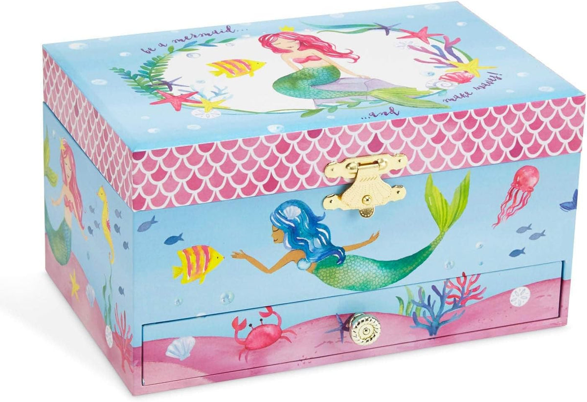 Jewelkeeper Jewelry Box for with Pullout Drawer - Mermaid - image 4