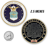 Military Gift Shop Air Force Armed Forces Prayer Coin - Air Force - image 4