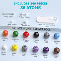 YCHOULEK 444 piece molecular model kit with atoms and bonds for organic chemistry - view 10