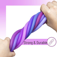 Mr. Pen, Monkey Noodle Fidget Toy, Colorful - Purple Shades / 9 Pack - image 3