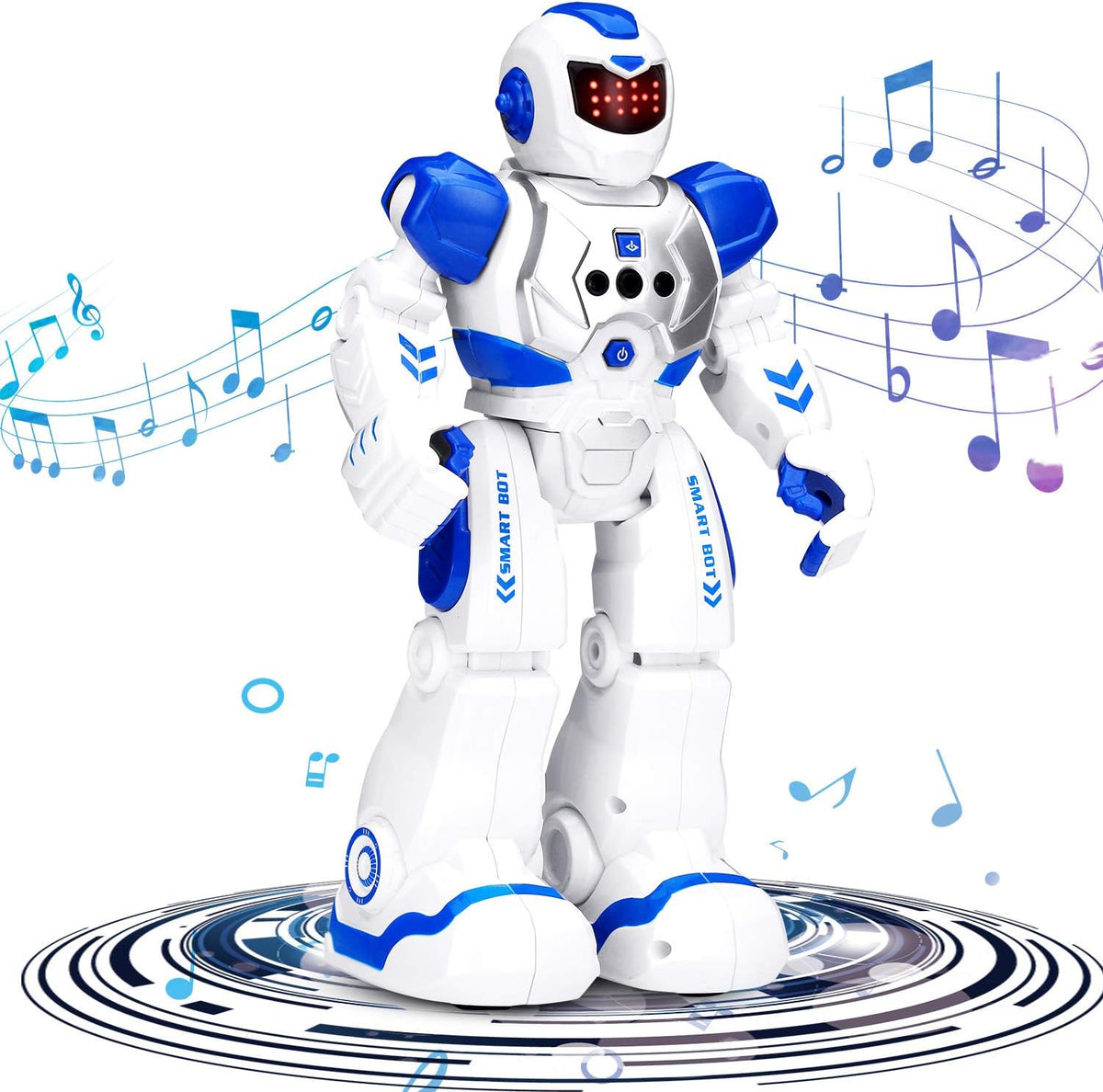 KingsDragon Robots Toy for Kids - Blue,white - image 3