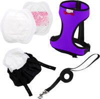 Adjustable Chicken Harness Diaper - Large / Purple
