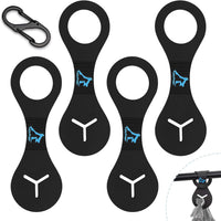 Dog Poop Bag Holder for Leash Waste Bag Carrier Dog Poop Bag - Black