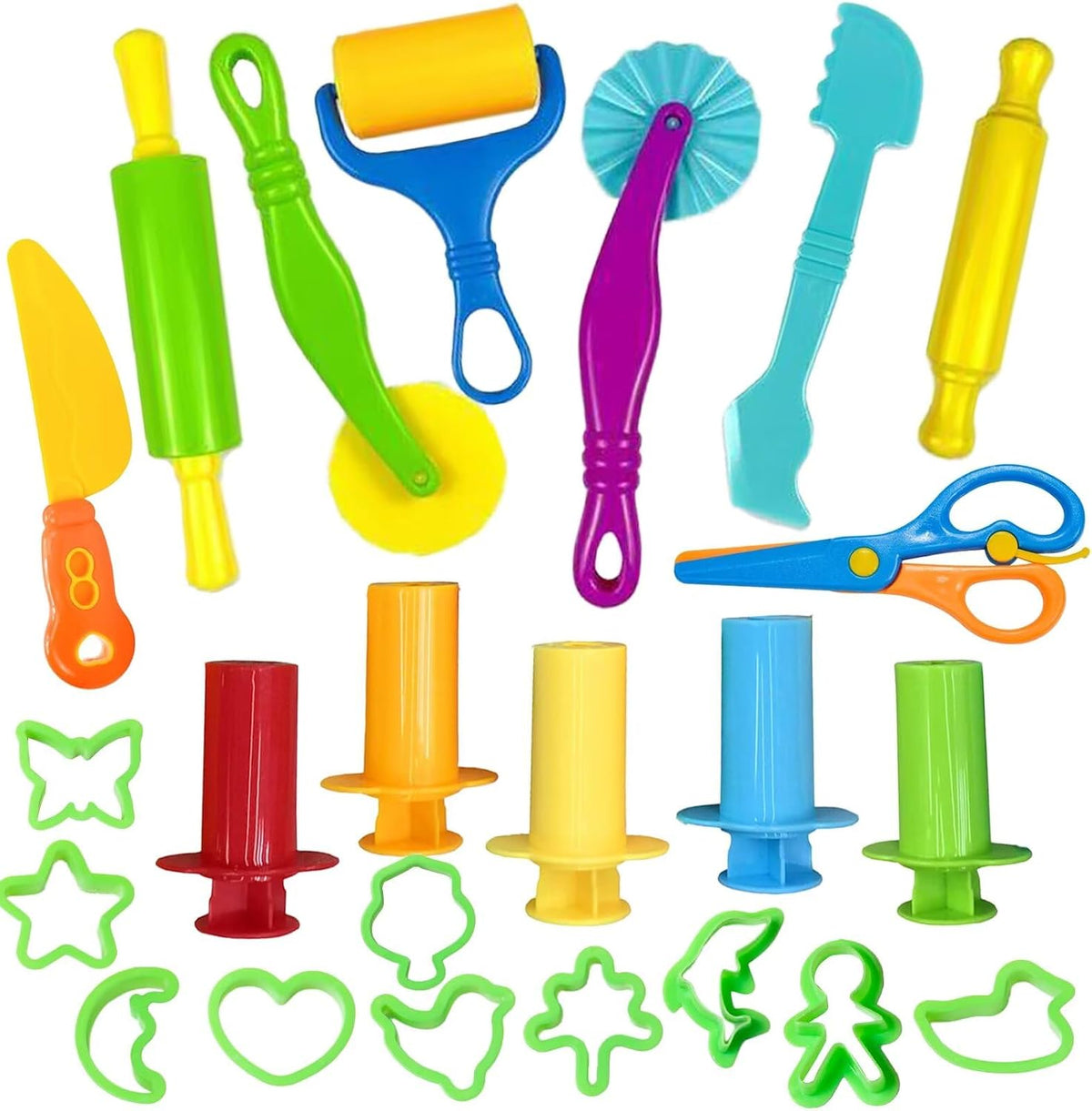 Unleash Creativity with 6 Unique Dino Molds Dough Toys Dough - 24pcs
