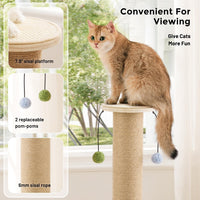 35'' Tall Cat Scratching Post for Indoor Cats Adults – Essentials for Cats - Natural - image 2