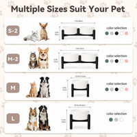 Raised Ceramic Dog Bowl Set with Stand - Green / 2 Bowls - 7.5 Cups Each - image 4