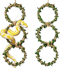 2 Pack Snake Climbing Rings for Ball Python & Corn Snake - Green