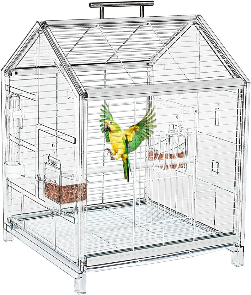 20.5 Inch Small Travel Bird Cage for Cockatiel Parakeets – Essentials for Birds