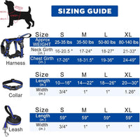 WINSEE Pet Harness Collar and Leash Set - Medium / Dark Blue - image 4