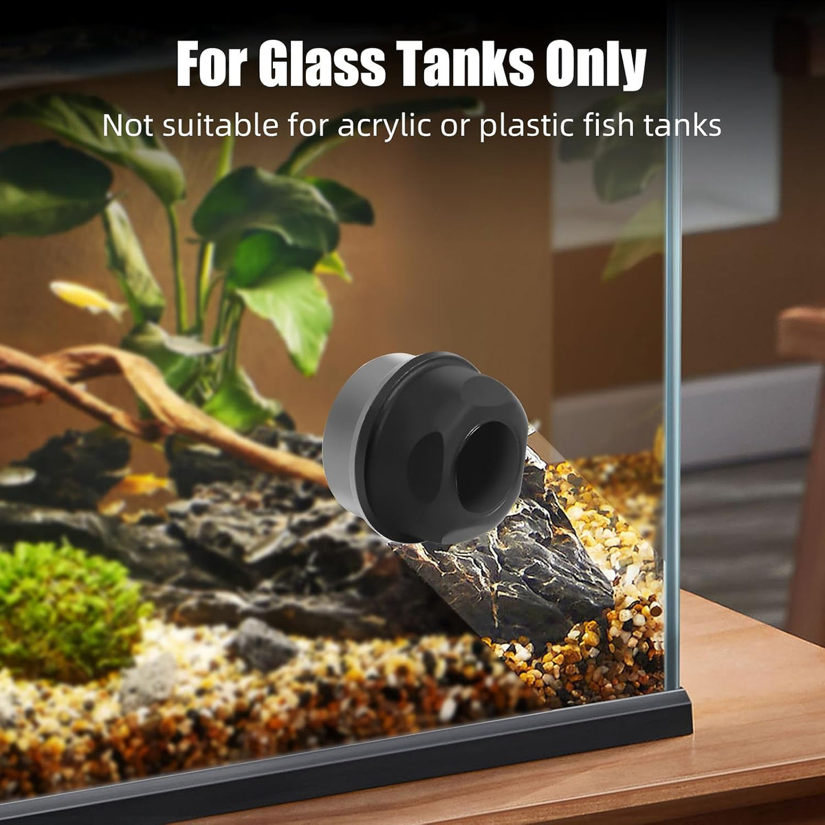 AQUANEAT Aquarium Magnetic Brush, Glass Fish Tank Cleaner - Small - image 2