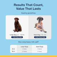 ProDen PlaqueOff Soft Chews with Natural Kelp - for Large & Giant Breed Dogs - Supports Normal, Healthy Teeth, Gums, and Breath Odor in Dogs - 45 Soft Chews