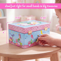 Jewelkeeper Jewelry Box for with Pullout Drawer - Mermaid - image 3
