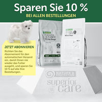 Nature's Protection Superior Care White Dogs Dry Dog Food - High Protein, Tear Stain Dog Food for Small & Mini Breeds Light Coated Adult Dogs, Fresh Pet Meal, Lamb and Rice, 3.3 lb