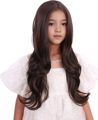 Edivd kids ginger wig with long orange wavy curls - view 29