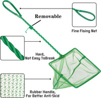 3PCS Aquarium Fish Net Fine Mesh Net Quick Catch Nets Nylon Fishing - 3in 4in 6in Have Hook - image 4