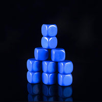 22MM Rounded Blank Six Sided Dice Lianshi Teaching Created Sesources - 10Pcs / Blue - image 4