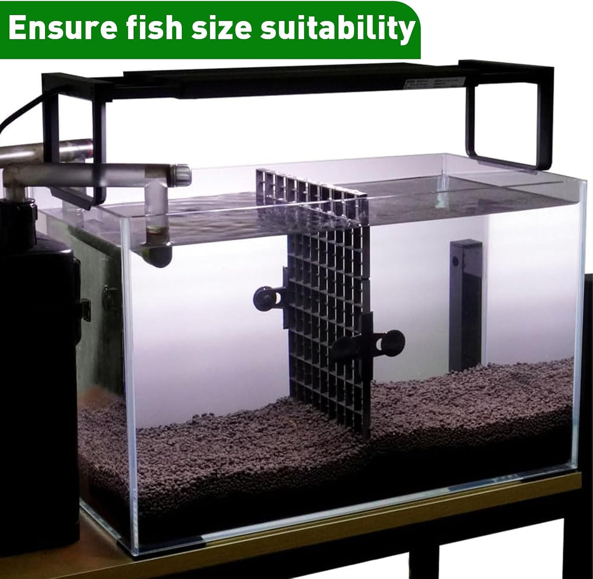 LINLAN 4 Pieces 11.8x11.8in Aquarium Grid Plastic - L 12pcs - image 4