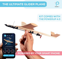 POWERUP 4.0 Dragon Paper Airplane Kit Smartphone App Controlled RC - Balsa Kit - image 4