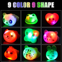 CCINEE 24Pcs Light Up Rings Flashing Assorted Colorful LED Rubber - 24Pcs/Animal Shapes - image 4