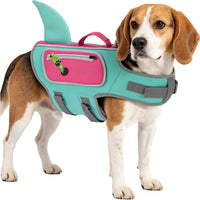 Dog Life Vests for Boating and Swimming, Dog Life Jacket – Essentials for Dogs - Turquoise / Large
