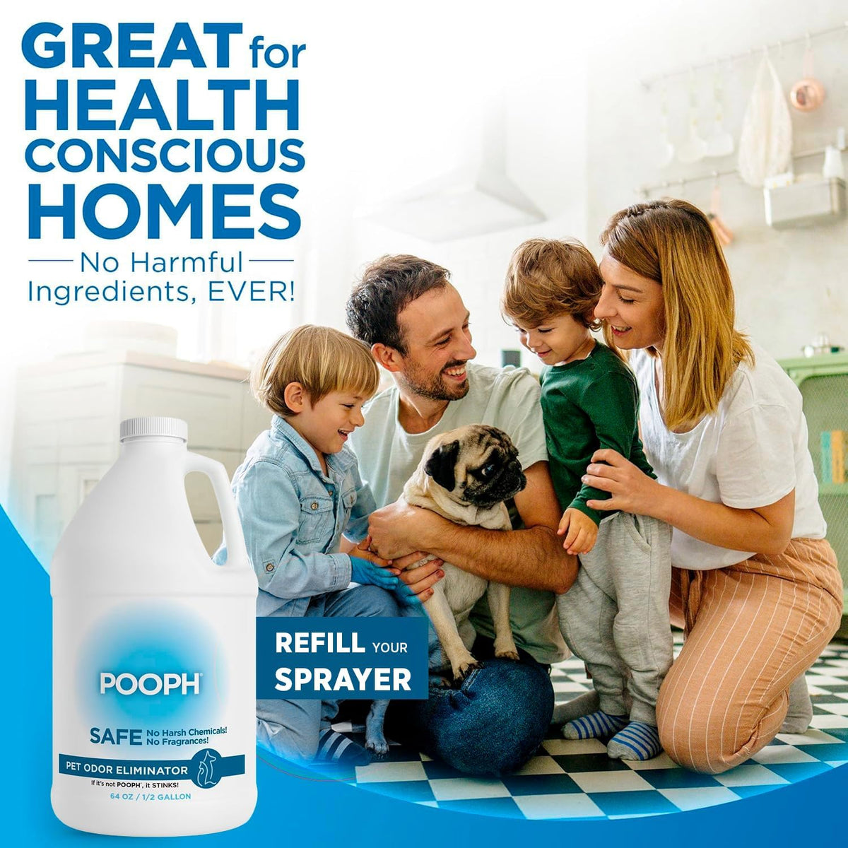 POOPH Pet Odor Eliminator Spray - 16 Fl Oz (Pack of 2) / Odor Eliminator (Max Strength) - image 3