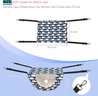 JSPYFITS Cat Cage Hammock with Ball - Blue - image 4
