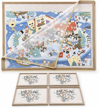 Yunihome puzzle board for 1000 pieces with 4 sorting trays and protective cover - view 4