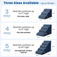 Dog Stairs for Small Dogs & Cats - Blue / 3 - image 2