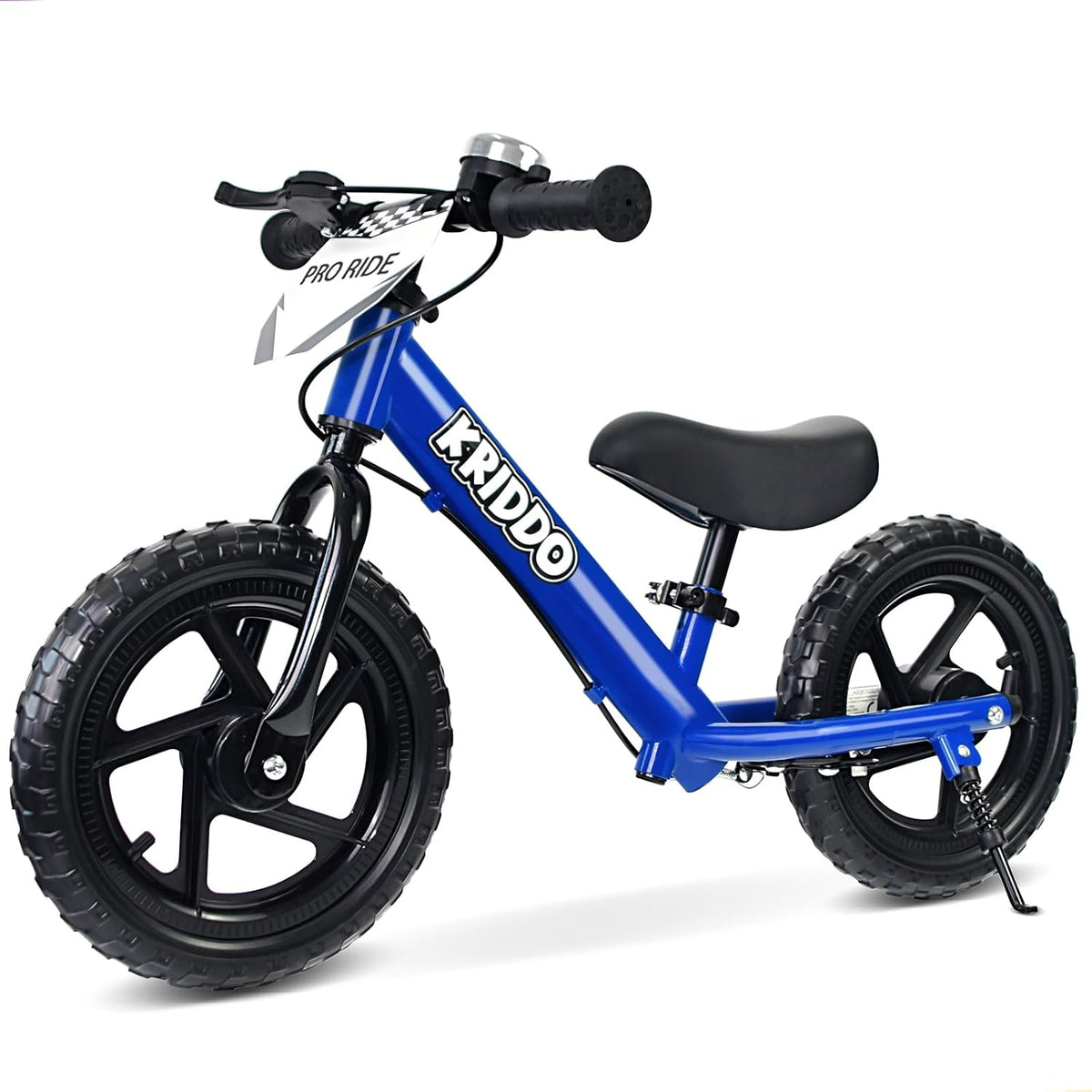 KRIDDO Pro toddler balance bike with hand brake, kickstand and thick tires - view 2
