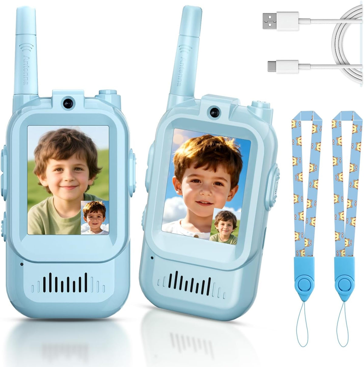 Kids Video Walkie Talkies - BLUE/BLUE
